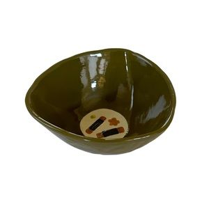 Handmade by Artisan Senbei (Japanese Rice Crackers) Bowl